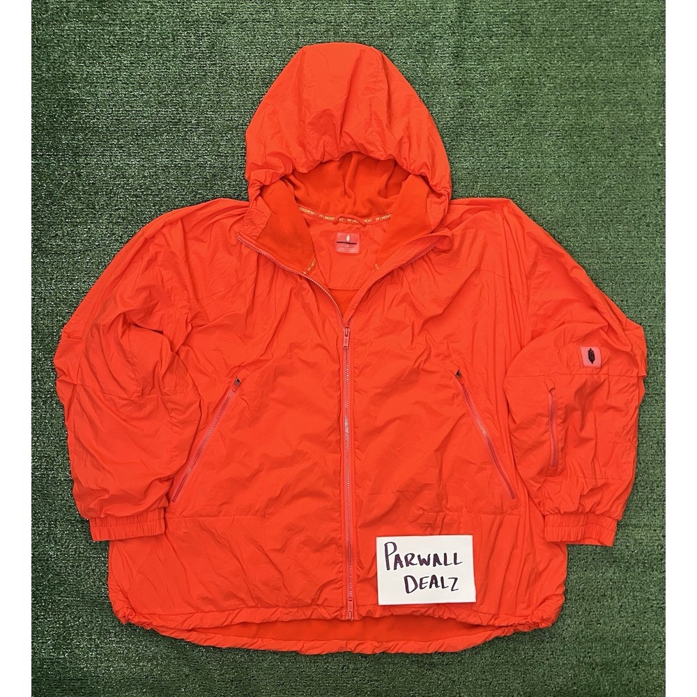 Free People Movement Explore More Fleece Jacket Blood Orange Women's Size Large - Picture 3 of 9